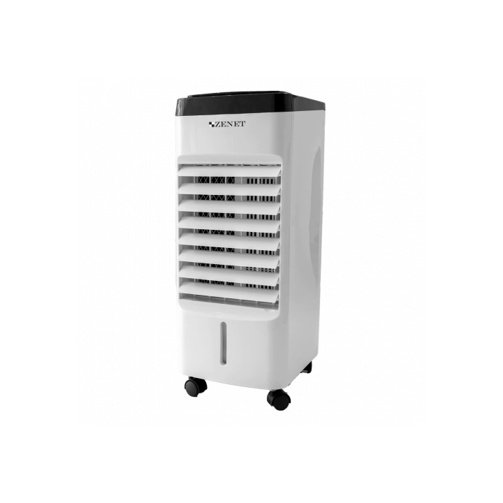 Мобилен охладител ZENET ZET-483 4 в 1, охлажда, овлажнява, прочиства до 40 кв.м., дистанционно управление, 65W, Бял, (14536)