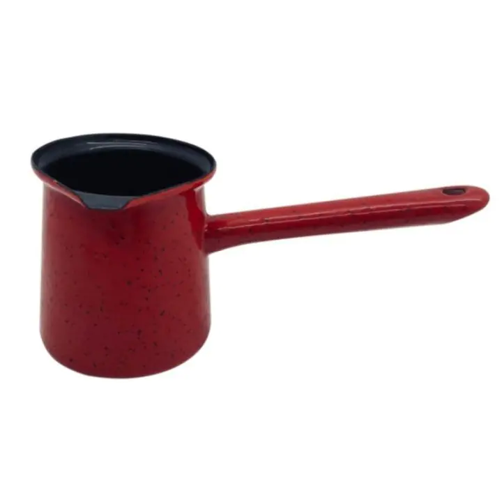 Джезве Rosberg R51305J10, 8.5x10 см, 500мл, Емайлирана стомана, Червен, (20607)