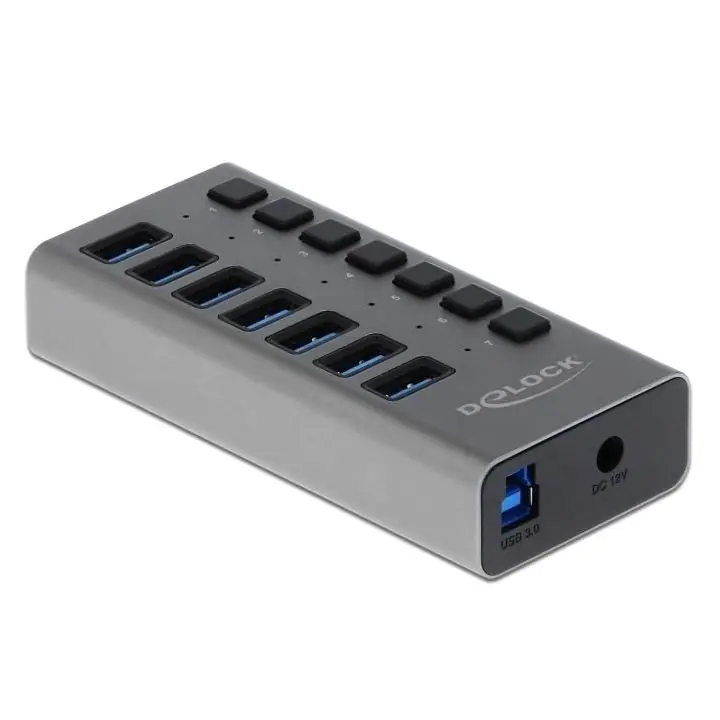 USB-А хъб, 7 порта, DELOCK-63669, (35934713)