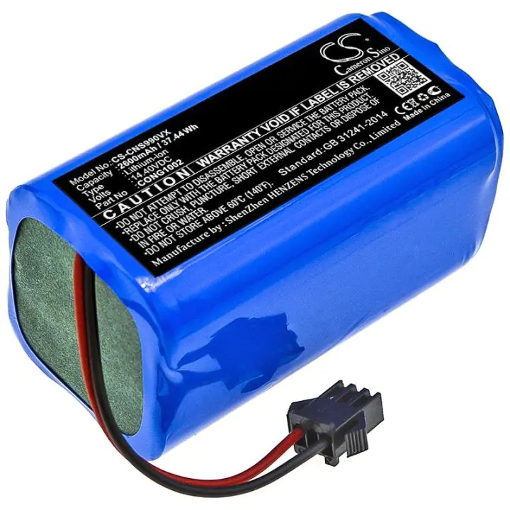 Батерия за прахосмукачка CECOTEC CONGA 1090, CONGA 950 LiIon 14,4V 2600mAh CAMERON SINO, (35939882)