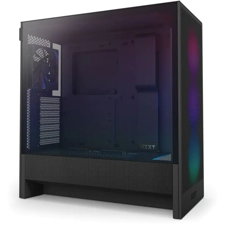 Кутия NZXT H5 Flow RGB 2024 Black, Mid-Tower, (35938852)