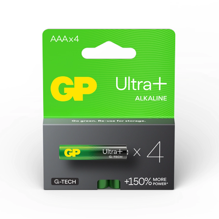 Алкална батерия GP ULTRA PLUS LR03 AAA /4 бр. в опаковка/ блистер 1.5V, (35932531)