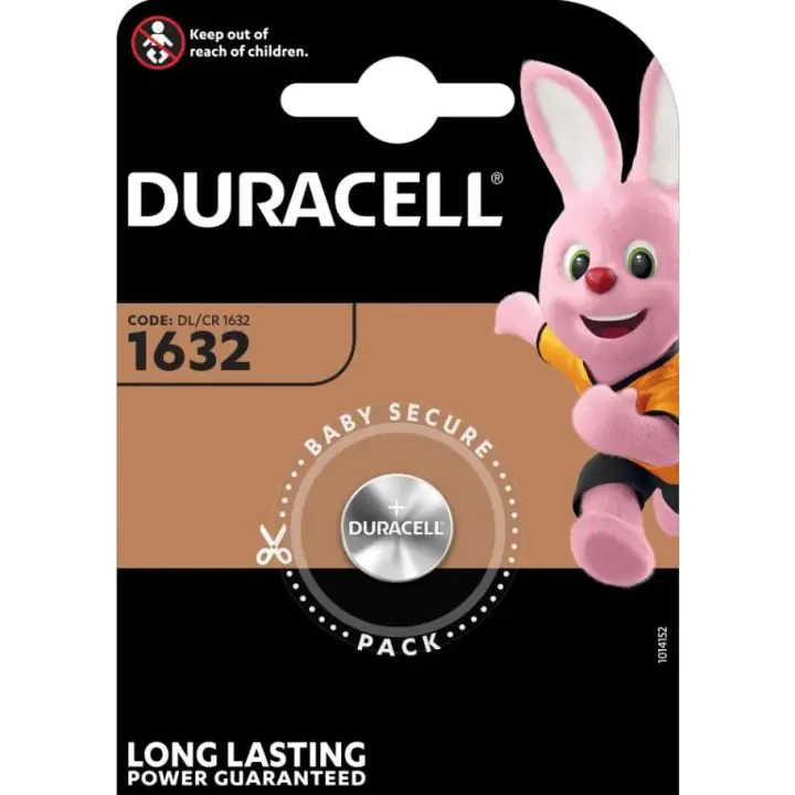 Бутонна батерия DURACELL CR-1632, 3V, Литиева, (35937800)