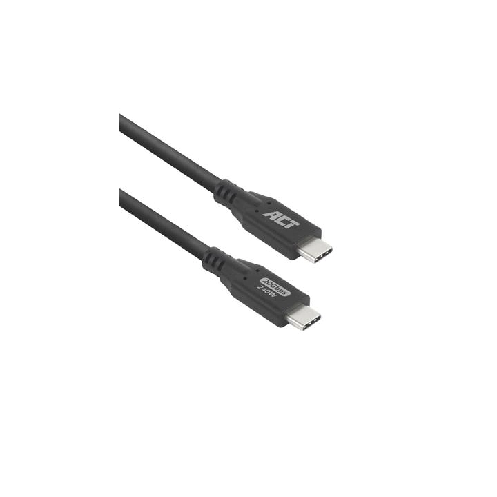 ACT Кабел USB-C - USB-C, 0.5 м / USB4, 20Gbps, 240W, (35939721)