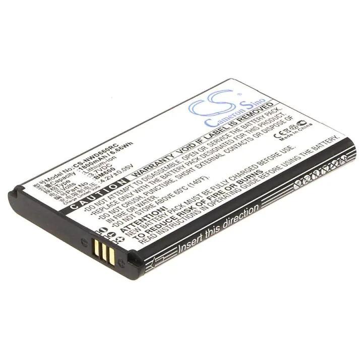 Батерия за рутер хотспот ZTE NUBIA WD660 6BT-R600A-0006 / BM600 / ZYXEL 3,7V 1800mAh CAMERON SINO, (35939804)
