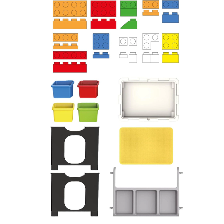 Eddy Toys детска маса с конструктор, 300 части, (35944912)