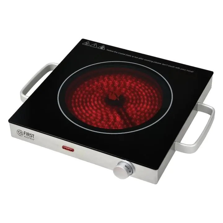 Единичен инфрачервен котлон FIRST FA-5097, 2000W, 17.5 площ за готвене, Сив, (15848)
