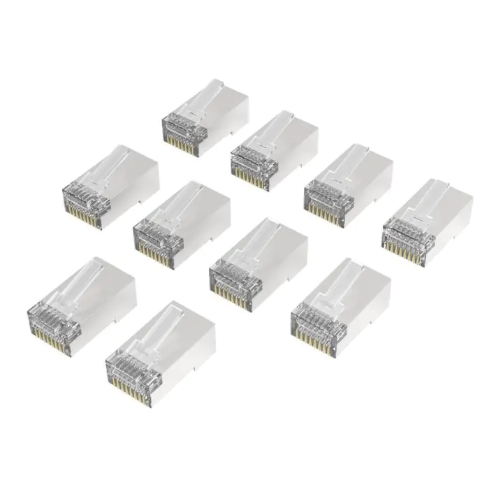 HAMA Накрайник RJ45, CAT 6a, 10 Gbit/s, екраниран, 10 бр., (35939457)