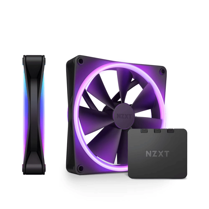 Комплект вентилатори NZXT F140 RGB Duo Black2бр, RGB Контролер, (35936371)