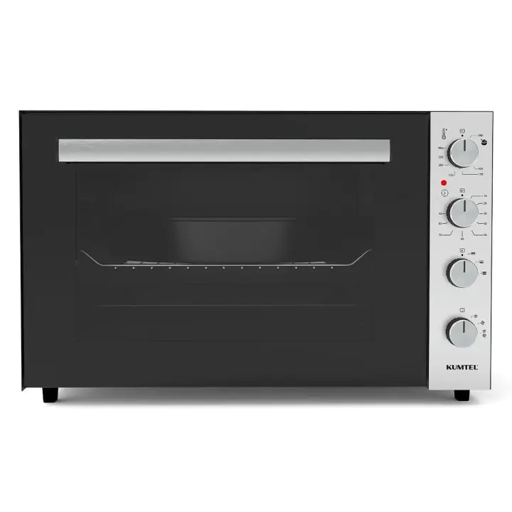 Мини електрическа фурна Kumtel LX-9625, 70 литра, турбо вентилатор, черен/инокс, (20468)