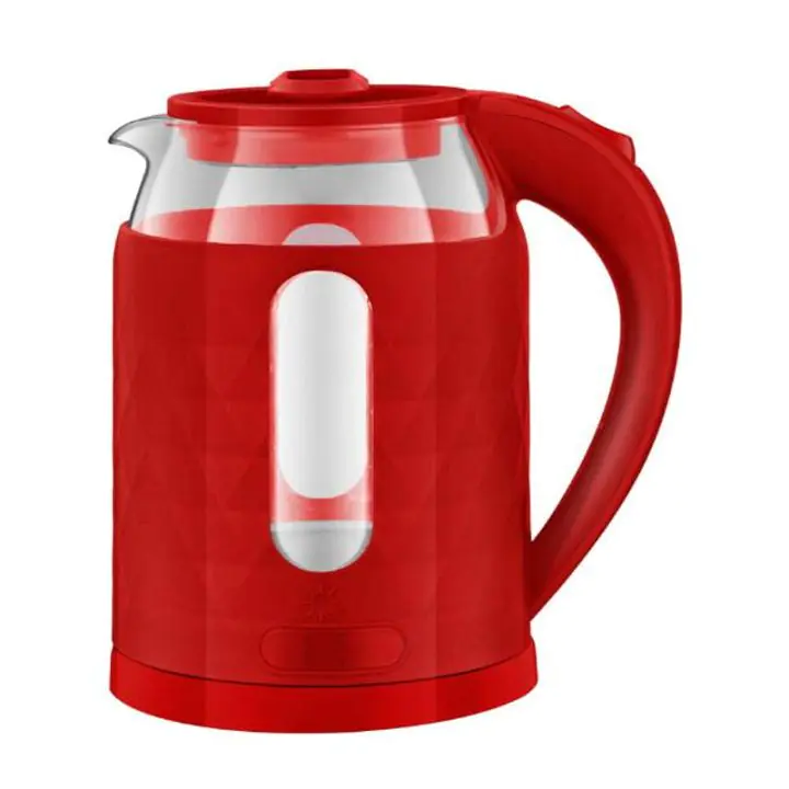 Електрическа кана стъкло ELITE gek-1231r червена, (35944554)