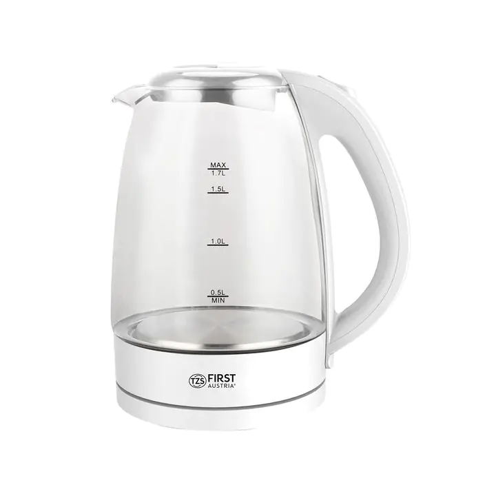 Електрическа кана FIRST FA-5404-1-WI, стъкло, (15876)