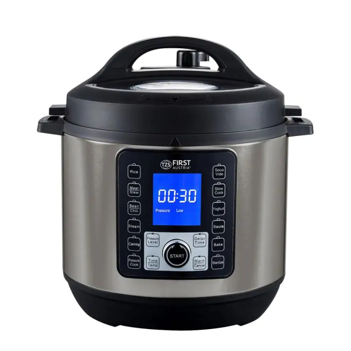 Тенджера под налягане FIRST FA-5130-2-SI, мултикукър-6l, LCD DISPLAY, (15851)