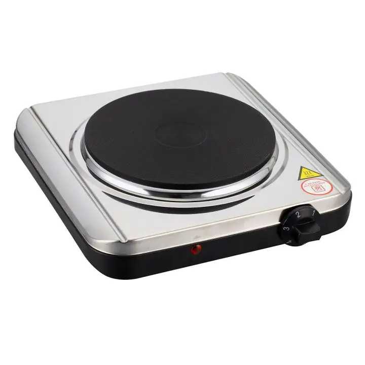 Електрически котлон ELITE EHP-1186, 1500W, 18 см плоча, 4 степени на мощност, Инокс, (15980)