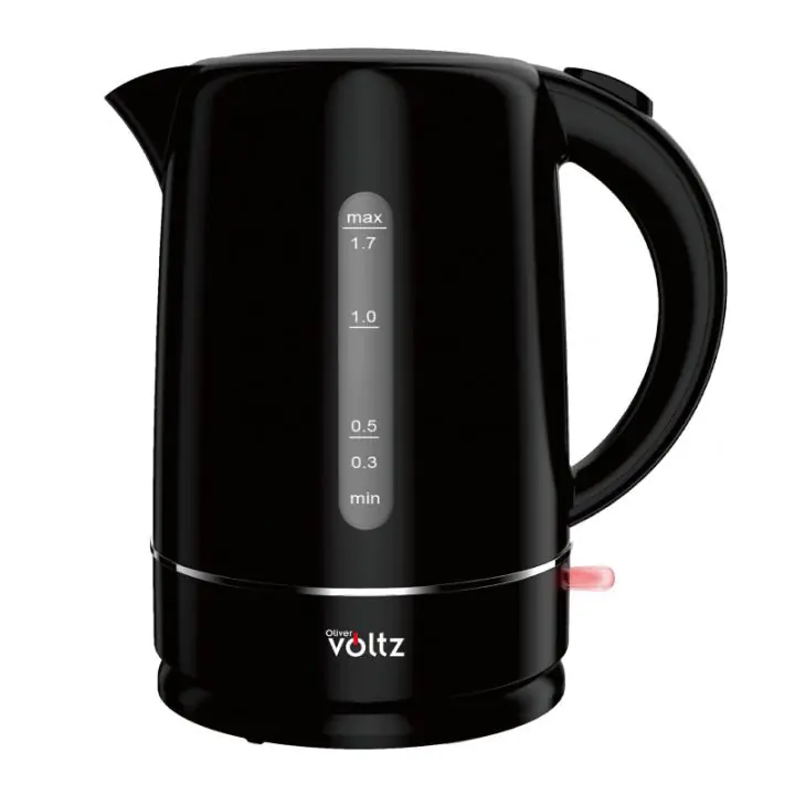 Електрическа кана Oliver Voltz Daisy OV51230W, 2200W, 1.7 л, Автоматично изключване, Черeн, (35940328)