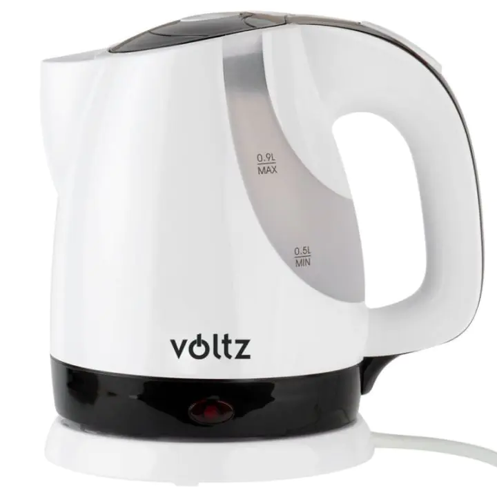 Електрическа кана Voltz V51230F, 1300W, 900 ml, Мерителна скала, Бял/черен, (55551230FB)
