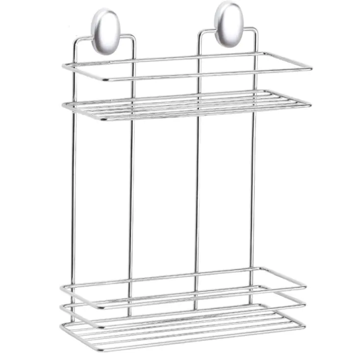 Етажерка за баня Metalife DKB-719, 2нива, 11x24x30 см., Хром, (9MTLDKB719)