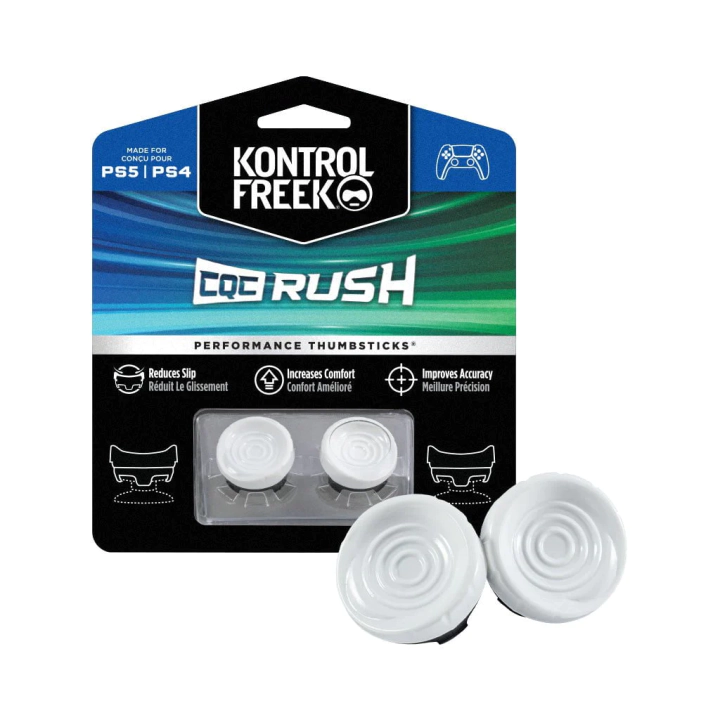 Аксесоар Performance Thumbsticks KontrolFreek White CQC Rush PS5 за DualSense, (35936868)