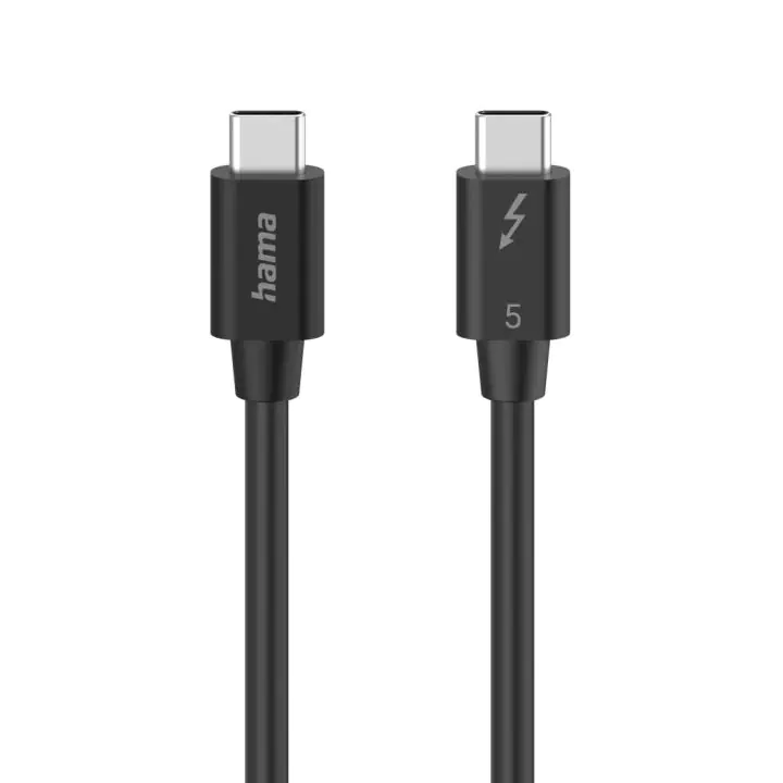 HAMA Кабел 'USB-C' Thunderbolt-5, 80 Gbit/s, 5A, 240W, Ultra-HD 8K, 1.00 m, (35940133)