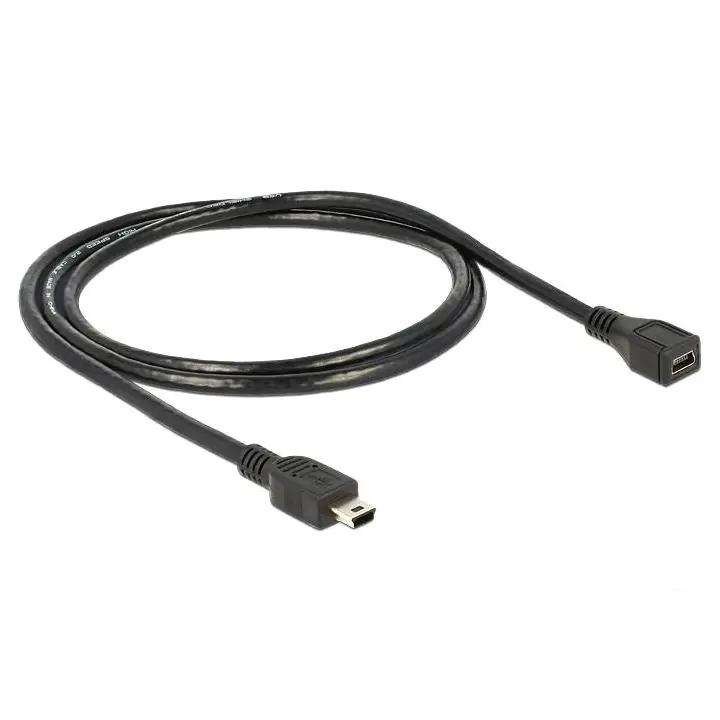 Удължителен кабел DeLock, USB-B женско - USB-B мъжко, USB 2.0, 1 м, (35936303)