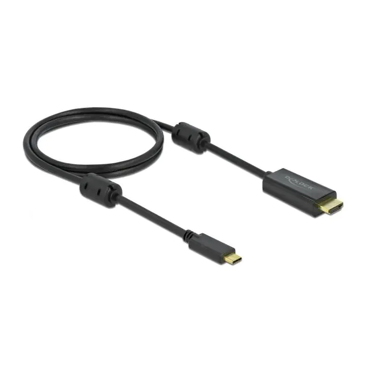 Кабел Delock USB-C - HDMI (DP Alt Mode) 4K 60 Hz, 1 m, Черен, (35938609)