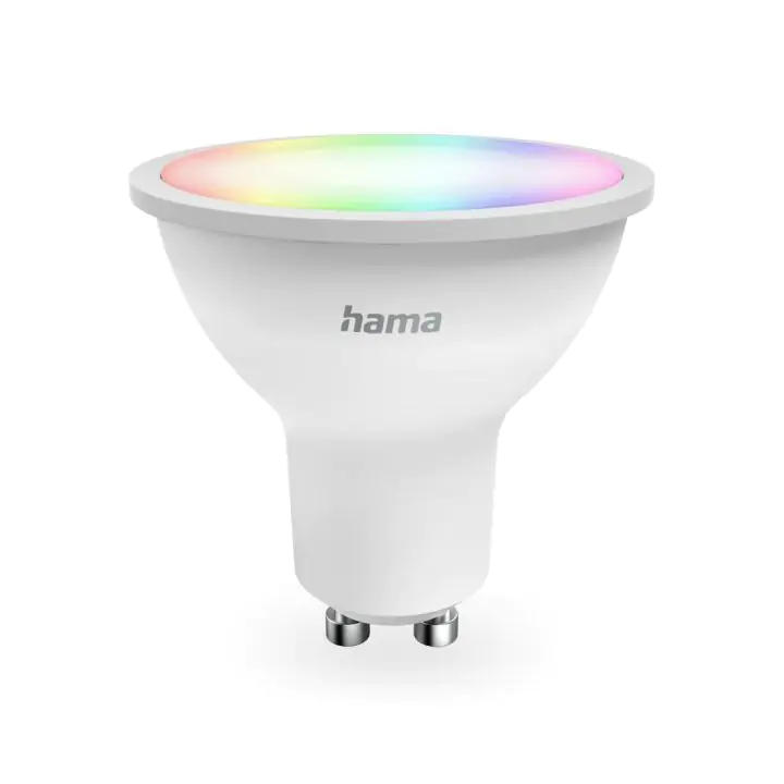 HAMA Smart WLAN LED лампа, GU10, Matter, 4,9 W, RGBW, 176642, (35938305)