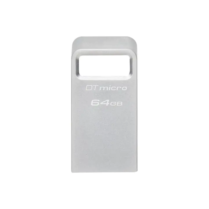 USB памет KINGSTON DataTraveler Micro, 64GB,USB-A 3.2 Gen 1, Сребрист, (35935921)
