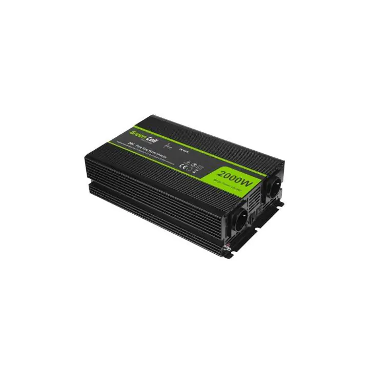 Инвертор GREEN CELL 24V/2000W чиста синусоида, (35936989)