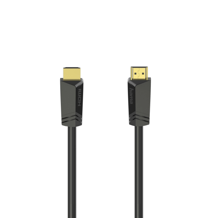 Кабел HAMA High-Speed, HDMI мъжко - HDMI мъжко, 4K, 18GB/s, Ethernet, 7.5 м, Позл. конектори, Черен, (35934299)