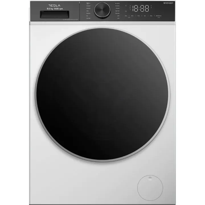 Пералня машина Tesla WF81480T, 8 кг, 1400 об./мин., Инверторен мотор, Бял, (35930897)