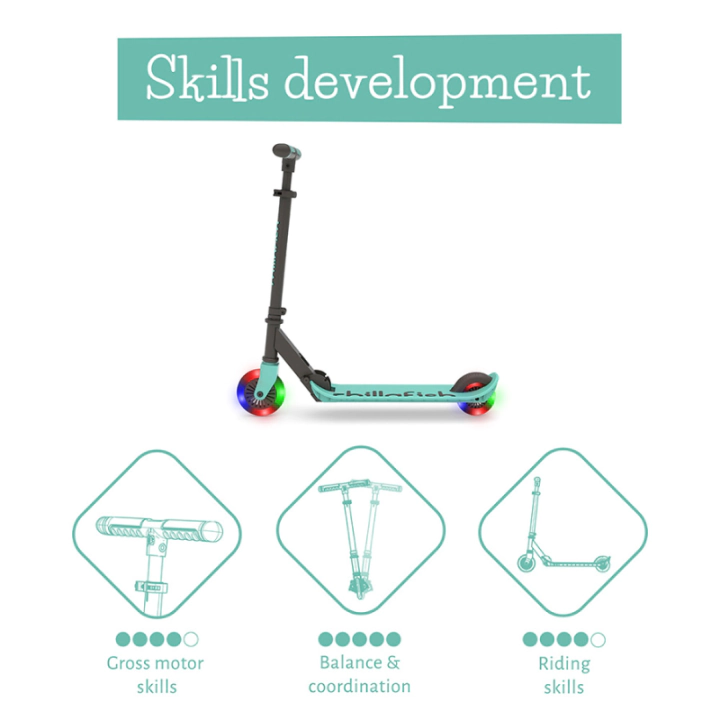 Chillafish Flexxi Glow CPFM04MIN сгъваема тротинетка Mint, (35945625)