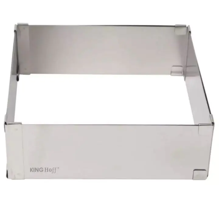 Форма за печене Kinghoff KH 1906, Регулируема 15.5-28 см, Неръждаема стомана, Сребрист, (35930955)