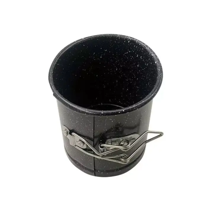 Форма за торта с падащо дъно Kinghoff KH 1787, 8-28 см, Разтягащи се стени, Мраморно покритие, Стомана, Черен, (20506)