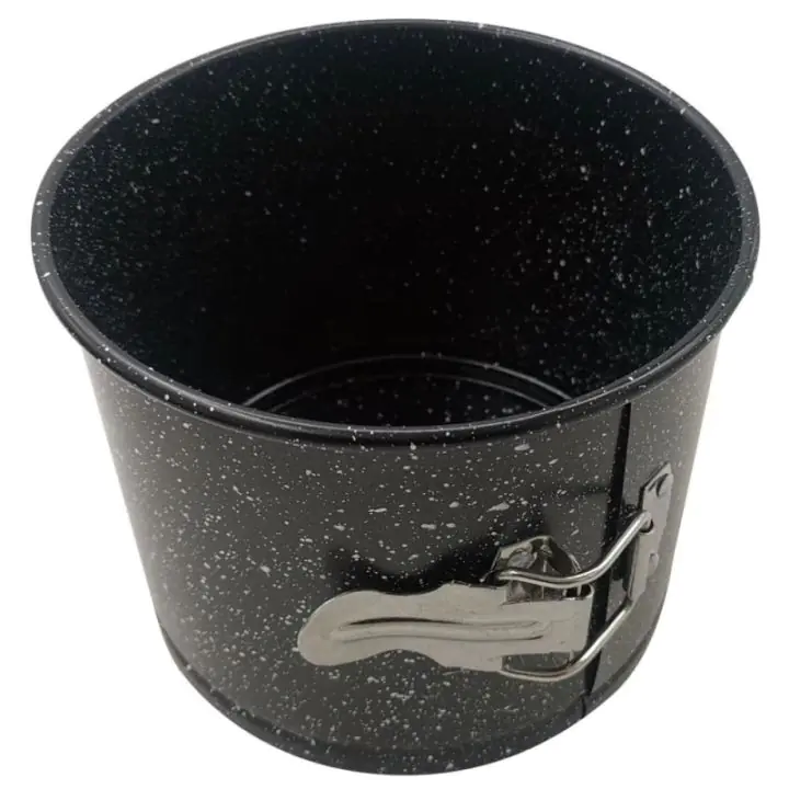 Форма за торта с падащо дъно Kinghoff KH 1790, 16x13см, Мраморно покритие, Въглеродна Стомана, Черен, (35930879)