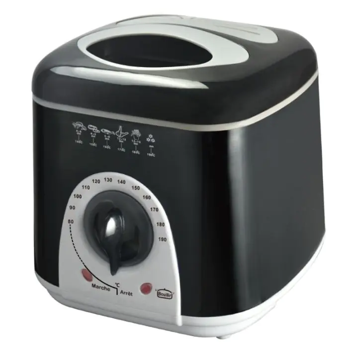 Фритюрник Rosberg R51980B, 950W, 1л, Температурен контрол 80-190 C, Черен, (35930839)