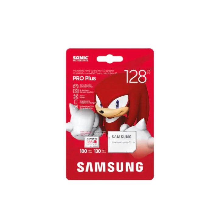 Карта памет Samsung SONIC PRO PLUS, microSDXC, UHS-I, 128GB, Адаптер, (35939432)