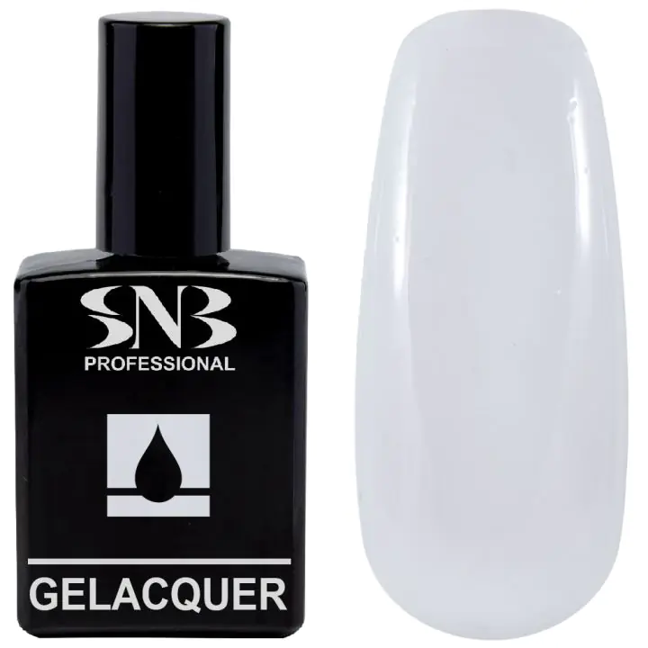 Гел лак SNB 25 Белчо, 15 мл, бял, GL025, (35923758)