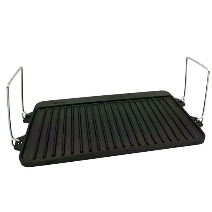 Грил плоча Kinghoff KH 1262, 44х24 см, Две страни - грил и плоска, Чугун, (35944502)