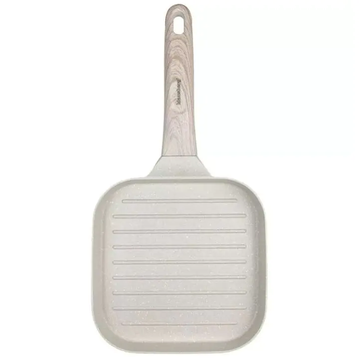 Грил тиган Klausberg KB 7812, 18.5см, Мраморно покритие, Хладна на допир дръжка, Индукция, Бежов, (35944536)