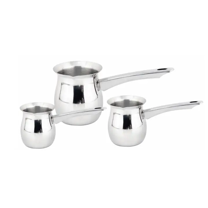 Комплект джезвета HAUS ROLAND, HR-106-2, 3 броя, 600/8001000ml, инокс, (18406)