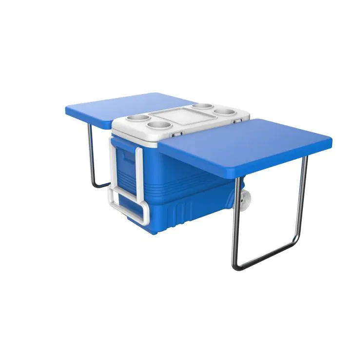 Хладилна чанта Kale Termos с вградена маса и колела, 45л., син, (17911)