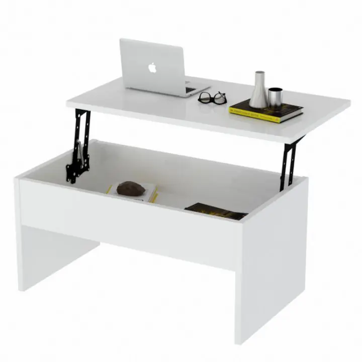 Холна маса Furny Home 756FRN2815, 90x52 см, Разгъваща се, Бял, (12371)