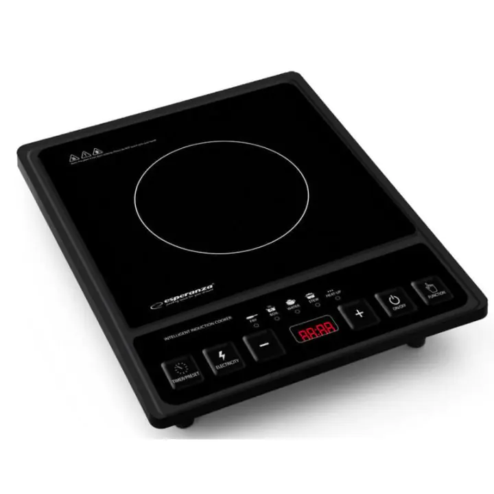 Индукционен котлон Esperanza Krakatau EKH005, 2000W, 80-270°C, 5 функции, Черен, (12699)