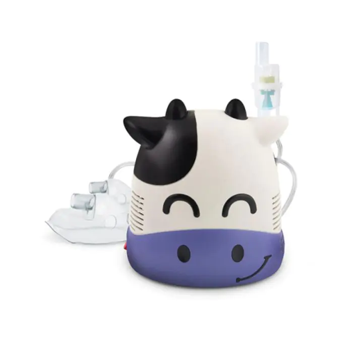 Инхалатор Esperanza Breeze ECN001, С компресор, Форма на кравичка, Бял/Лилав, (9999ECN001)