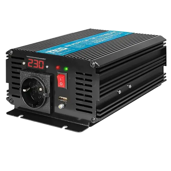 Инвертор 12/220 V DC/AC 500/1000W Pure Sine Wave TED000422 TED ELECTRIC, (35939934)