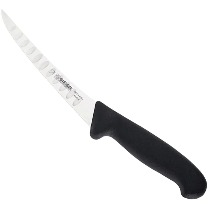 Нож за обезкостяване GIESSER черен, извит, полугъвкав, острие 15 см, (35945257)