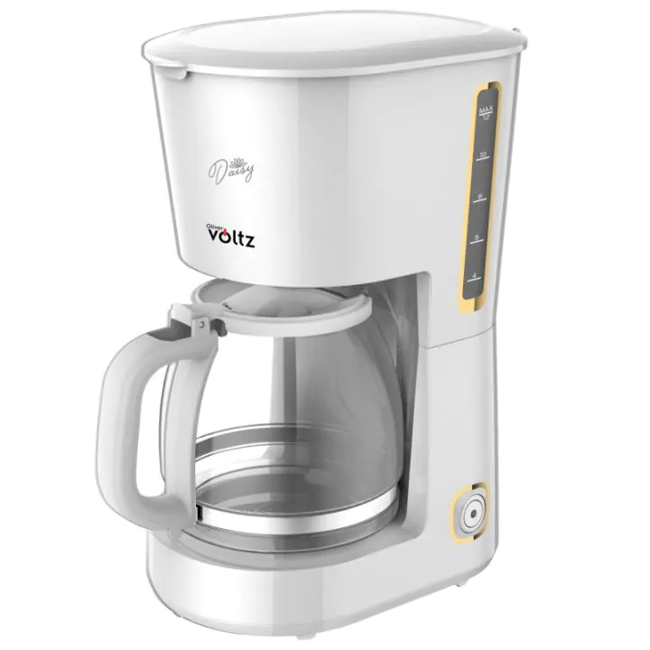 Кафемашина Oliver Voltz Daisy OV51170W, 700W, 1.25 л, Светлинен индикатор, Противокапкова система, Бял, (35922750)