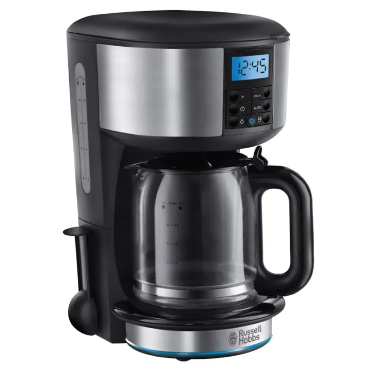 Кафемашина Russell Hobbs 20680-56 Buckingham, 1000 W, 10 чаши, 1.25 l, 24-часов таймер, Противокапкова система, Черен/сребрист, (35946292)