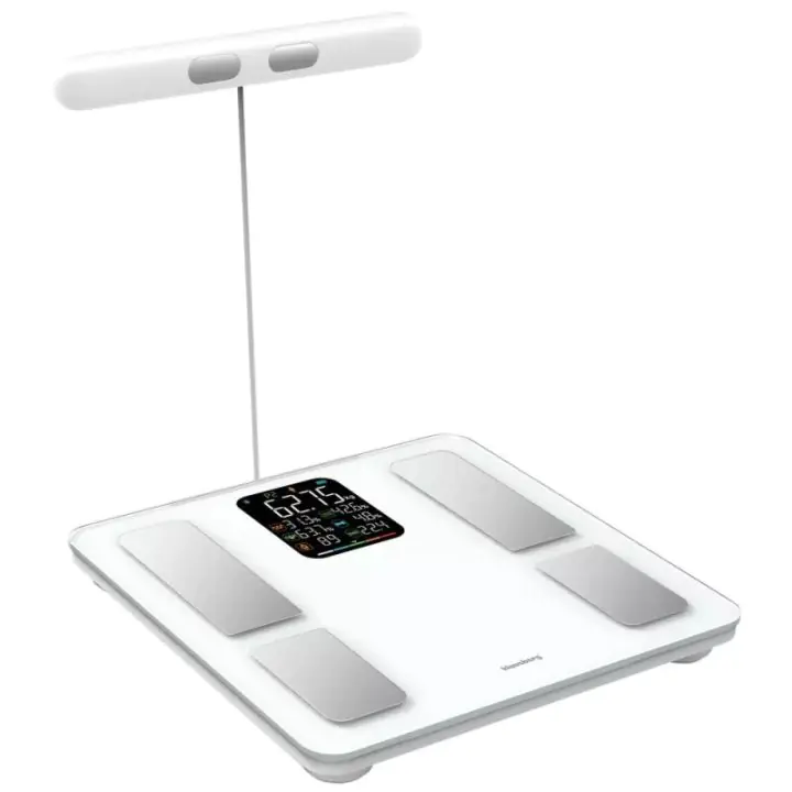 Кантар - анализатор Klausberg KB 7857, До 180 кг, Bluetooth, Android/iOS, LCD дисплей, 14 телесни стойности, Бял, (35944516)