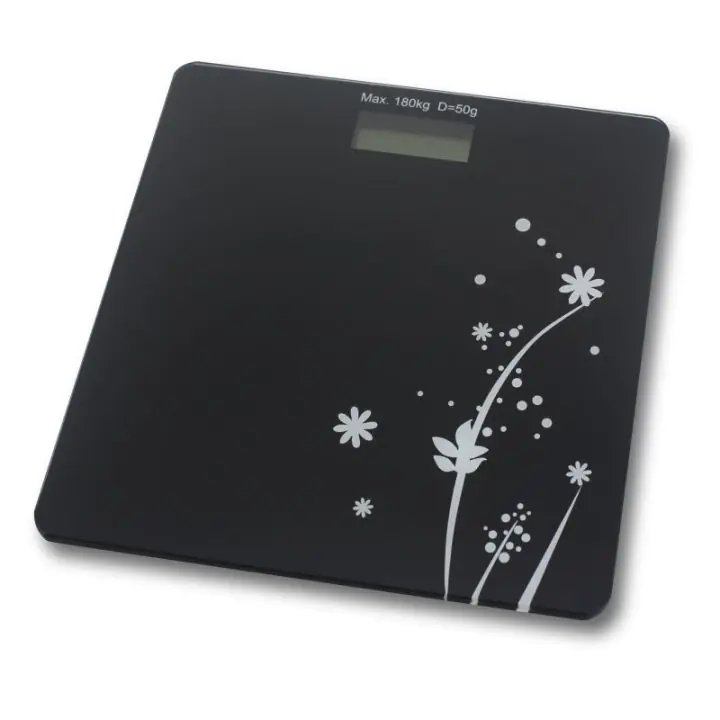 Кантар Rosberg R51650E, 180 кг, Дигитален, LCD дисплей, Черен, (55R51650EB)